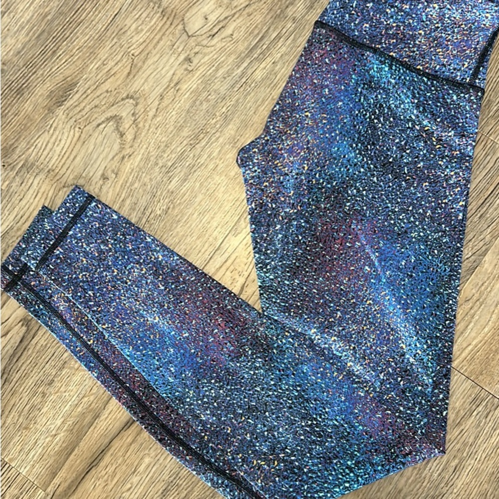 Lululemon Colorful Glitter Leggings